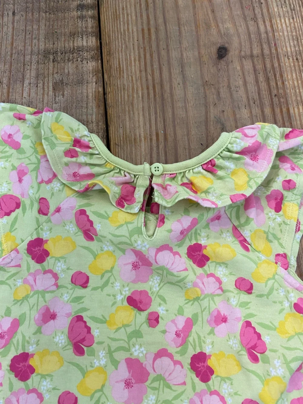 Gymboree Girl 8 Ruffle Tiered Floral Dress - Pink & Yellow for Kids